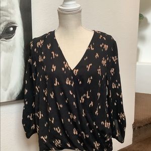Black and Tan blouse